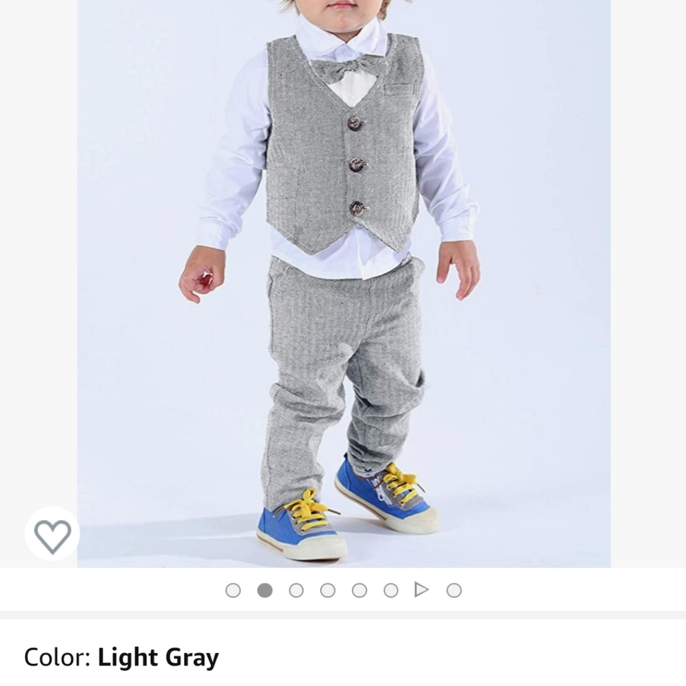 Baby toddler boy wedding outfit suit